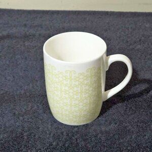 Starbucks Light Green Pattern Ceramic Mug – 11 oz (2014)